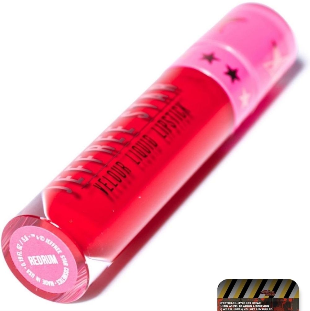 Jeffree Star Red Liquid Lipstick Vibrant Glossy Finish Redrum Women's Makeup
